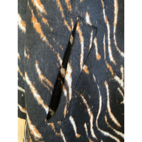 City Chic Animal Lust Coat Jacket Plus Size 16 Retro 70s Style Leopard Print NWT - Picture 7 of 13